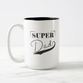 Tasse 2 Couleurs Super papa (Gauche)