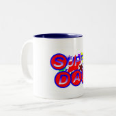 Tasse 2 Couleurs Super papa (Devant gauche)