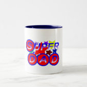 Tasse 2 Couleurs Super papa (Centre)