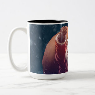 Tasse 2 Couleurs Super Père Noël