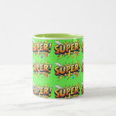 Tasse 2 Couleurs Super!, Pop Art, by Natasha Us   (Centre)