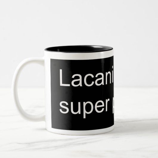 Tasse 2 Couleurs Super prédateur Lacanien (Gauche)
