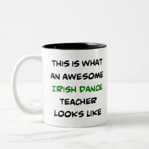 Tasse 2 Couleurs super professeur de danse irlandaise