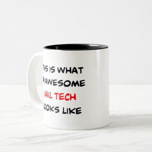 Tasse 2 Couleurs super technologie de l'ongle (Devant gauche)