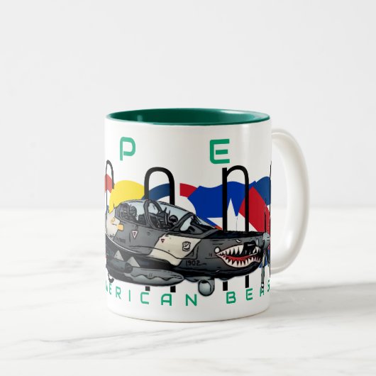 TASSE 2 COULEURS SUPER TUCANO (Devant droit)