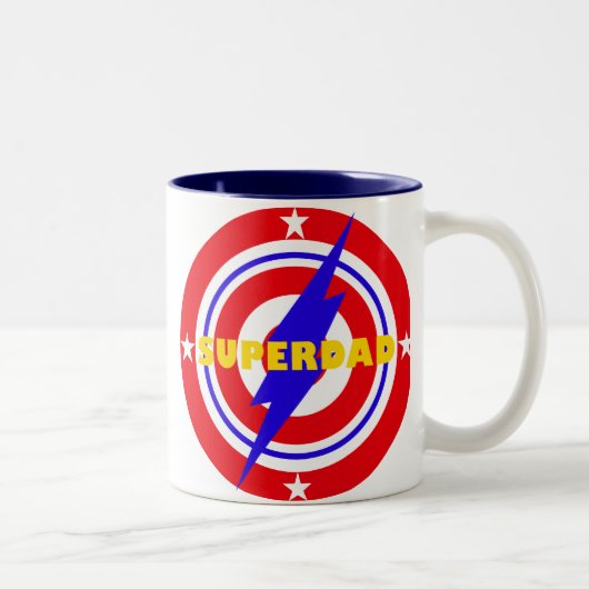 Tasse 2 Couleurs SuperDad (Droit)