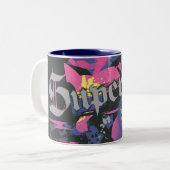 Tasse 2 Couleurs Supergirl À damiers Splatter (Devant gauche)