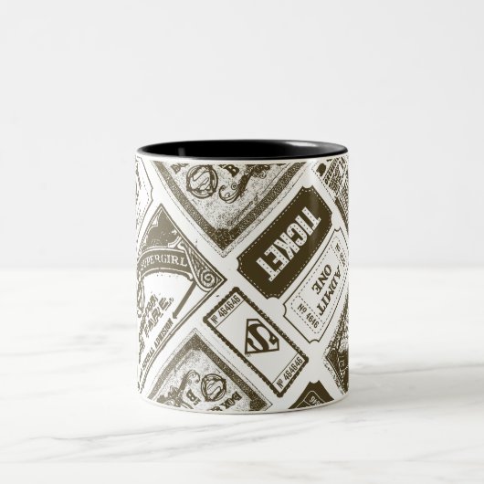 Tasse 2 Couleurs Supergirl Admettre un Motif Brown (Centre)