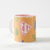 Tasse 2 Couleurs Supergirl Birds & Bees Orange (Devant gauche)