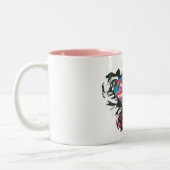 Tasse 2 Couleurs Supergirl British Drapeau et Roses (Gauche)