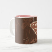 Tasse 2 Couleurs Supergirl Brown Bird (Devant gauche)