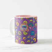 Tasse 2 Couleurs Supergirl Circle Purple Pattern (Devant gauche)