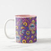 Tasse 2 Couleurs Supergirl Circle Purple Pattern (Gauche)