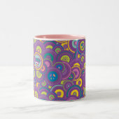 Tasse 2 Couleurs Supergirl Circle Purple Pattern (Centre)