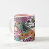Tasse 2 Couleurs Supergirl Comic Capers Motif 10 (Devant gauche)