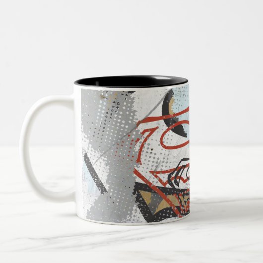 Tasse 2 Couleurs Supergirl Comic Capers Pattern 1 (Gauche)