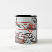 Tasse 2 Couleurs Supergirl Comic Capers Pattern 1 (Centre)