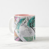 Tasse 2 Couleurs Supergirl Comic Capers Pattern 11 (Devant gauche)
