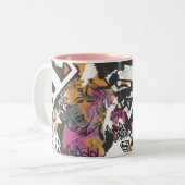 Tasse 2 Couleurs Supergirl Comic Capers Pattern 3 (Devant gauche)