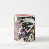 Tasse 2 Couleurs Supergirl Comic Capers Pattern 3 (Centre)