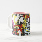 Tasse 2 Couleurs Supergirl Comic Capteurs Motif 7 (Devant gauche)