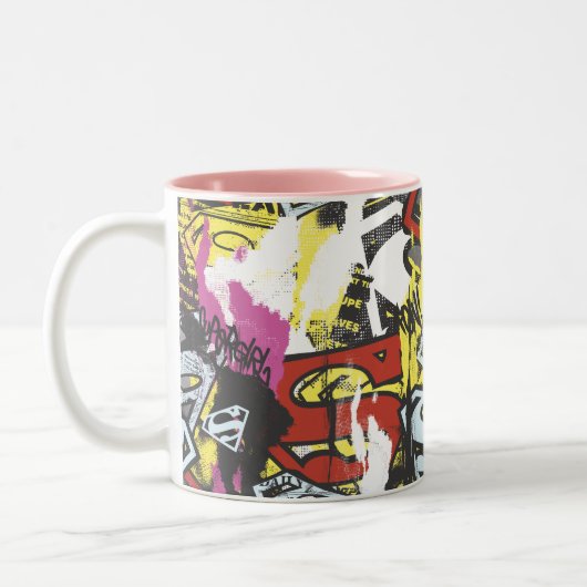 Tasse 2 Couleurs Supergirl Comic Capteurs Motif 7 (Gauche)