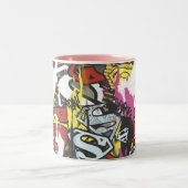 Tasse 2 Couleurs Supergirl Comic Capteurs Motif 7 (Centre)