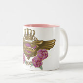 Tasse 2 Couleurs Supergirl Golden Wings (Devant droit)