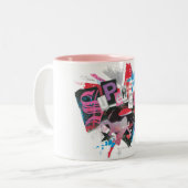 Tasse 2 Couleurs Supergirl Grunge Design (Devant gauche)