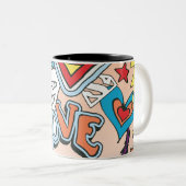 Tasse 2 Couleurs Supergirl Love (Devant droit)