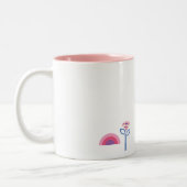 Tasse 2 Couleurs Supergirl love bee (Gauche)