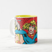 Tasse 2 Couleurs Supergirl Love Conquise (Devant gauche)