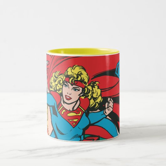 Tasse 2 Couleurs Supergirl Love Conquise (Centre)