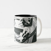 Tasse 2 Couleurs Supergirl noir et blanc (Devant droit)