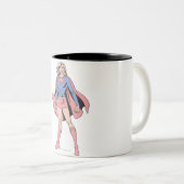 Tasse 2 Couleurs Supergirl Pose 3 (Devant droit)