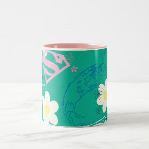 Tasse 2 Couleurs Supergirl pour le motif de paix