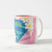 Tasse 2 Couleurs Supergirl pour Peace Pink (Devant droit)