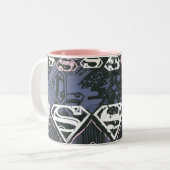 Tasse 2 Couleurs Supergirl Répéter S Motif (Devant gauche)
