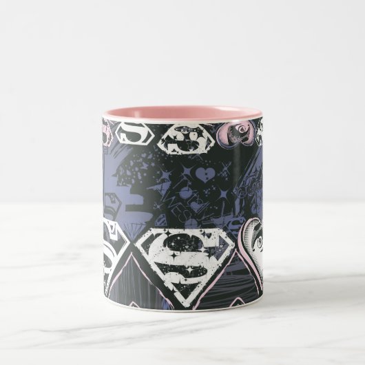 Tasse 2 Couleurs Supergirl Répéter S Motif (Centre)