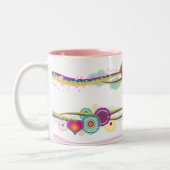 Tasse 2 Couleurs Supergirl Retro Rainbow (Gauche)