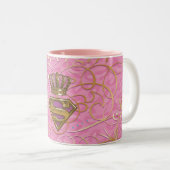 Tasse 2 Couleurs Supergirl rose (Devant droit)