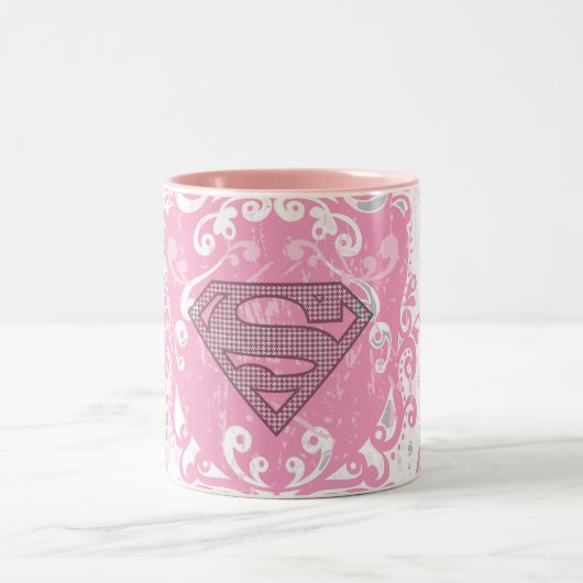 Tasse 2 Couleurs Supergirl rose aile design (Centre)