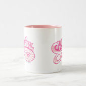 Tasse 2 Couleurs Supergirl Rose Logo Star Burn (Centre)