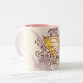 Tasse 2 Couleurs Supergirl Sauvez-moi (Devant gauche)