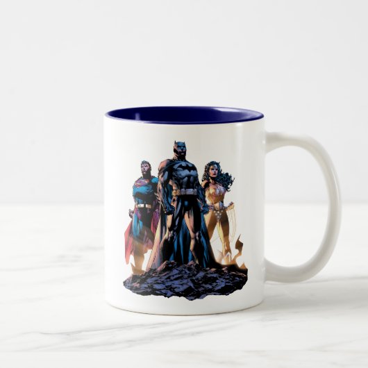 Tasse 2 Couleurs Superman, Batman et Wonder Woman Trinity (Droit)