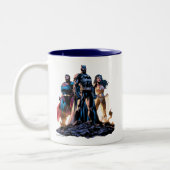 Tasse 2 Couleurs Superman, Batman et Wonder Woman Trinity (Gauche)