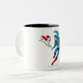 Tasse 2 Couleurs Superman et Krypto 2 (Devant gauche)