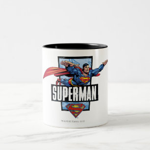 Tasse 2 Couleurs Superman et logo barré