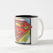 Tasse 2 Couleurs Superman S-Shield | Logo couleur (Devant droit)