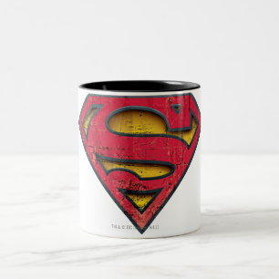Tasse 2 Couleurs Superman S-Shield Logo en relief